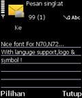 Nice Font V2 For N70 N72 mobile app for free download